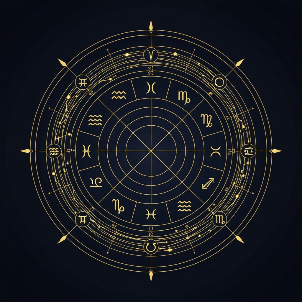 西洋占星術ホロスコープチャートのイメージ